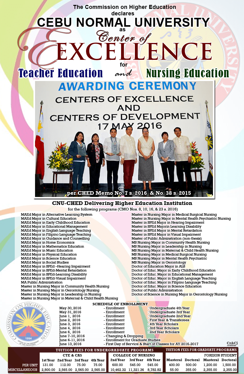 Center of Excellence for Teacher Education and Nursing Education