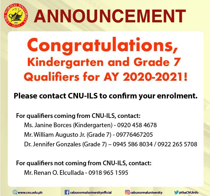 CNU-ILS confirmation of Enrollment