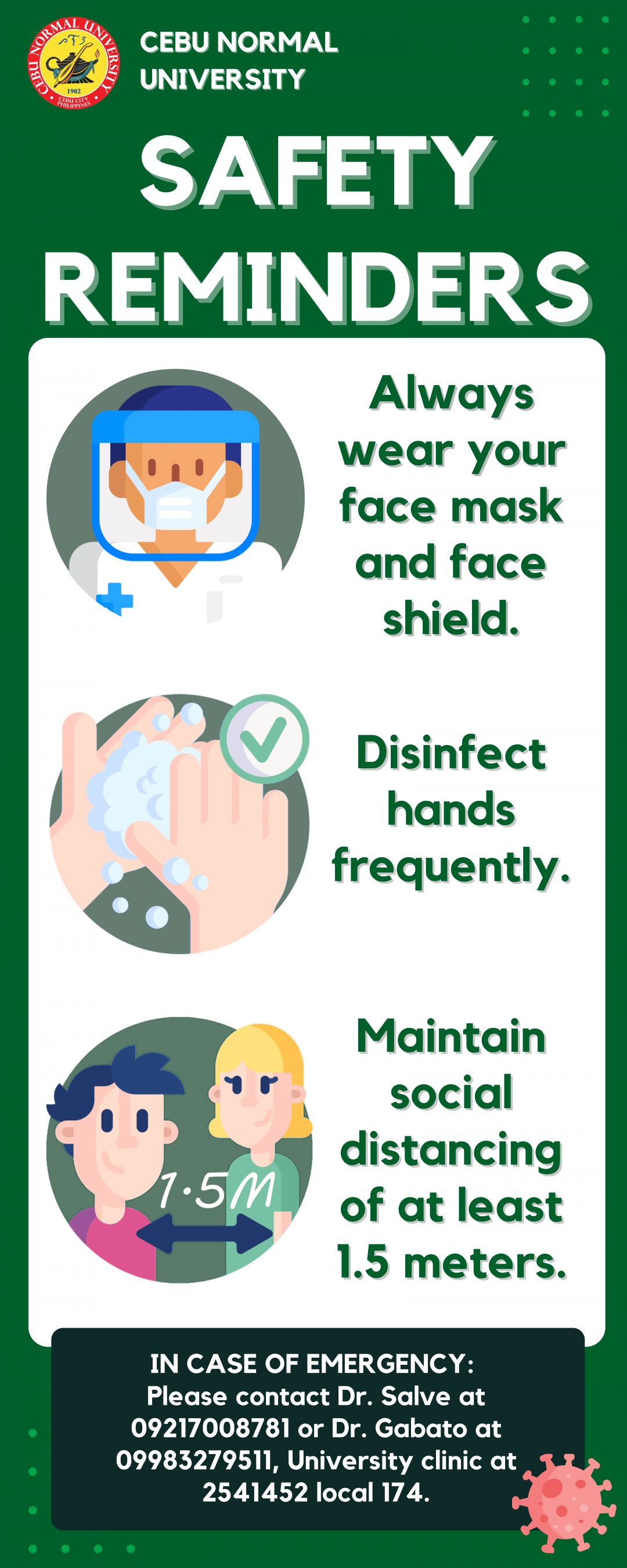 Safety Reminders Cebu Normal University