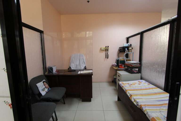 Spacious Clinic Examination Room allows comfortable clinic experience of clients