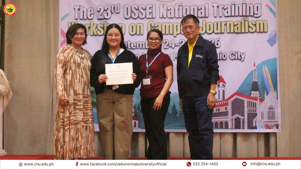 #CNUPride | Ang Suga wins 5th best published feature story in 23rd OSSEI nat’l training